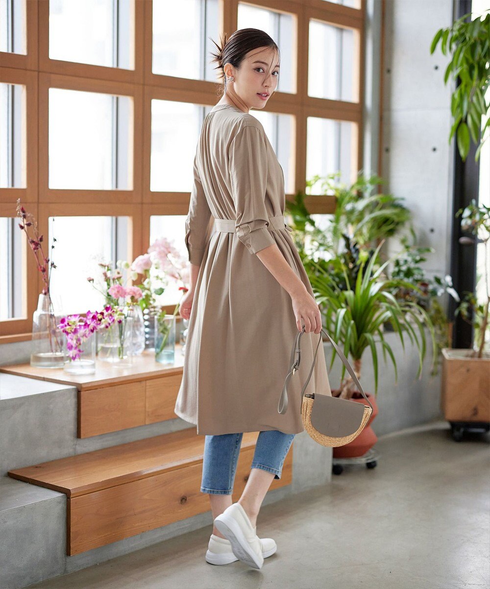 Tiaclasse L 【3way】ピンタックシャツワンピース 