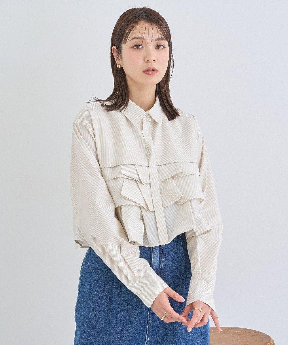 earth music&ecology ティアードショートシャツ 