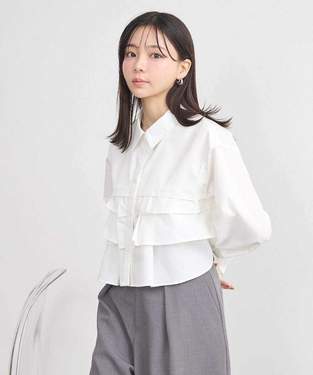 earth music&ecology ティアードショートシャツ 