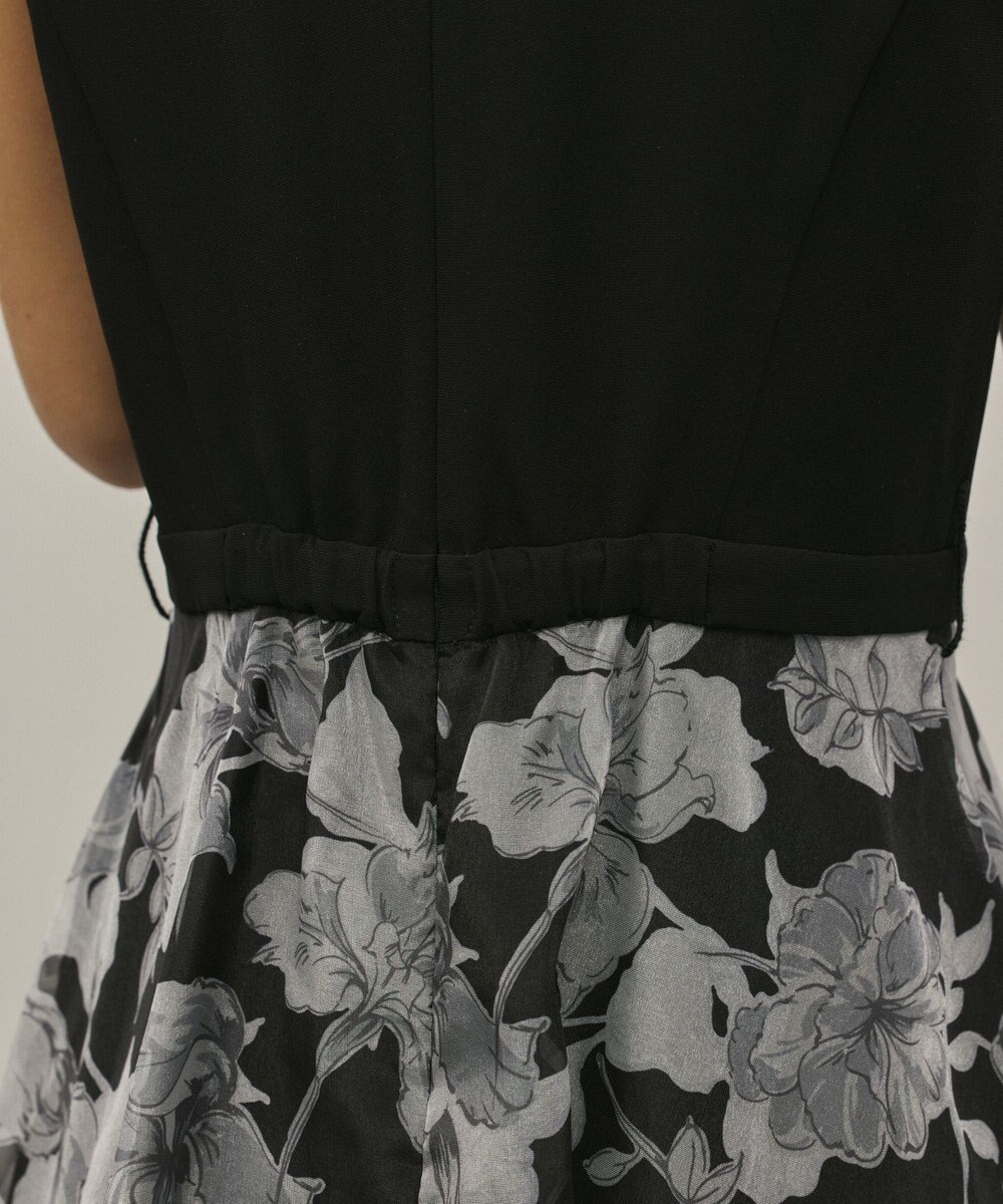 GRACE CONTINENTAL カシュクールフラワープリントワンピース 