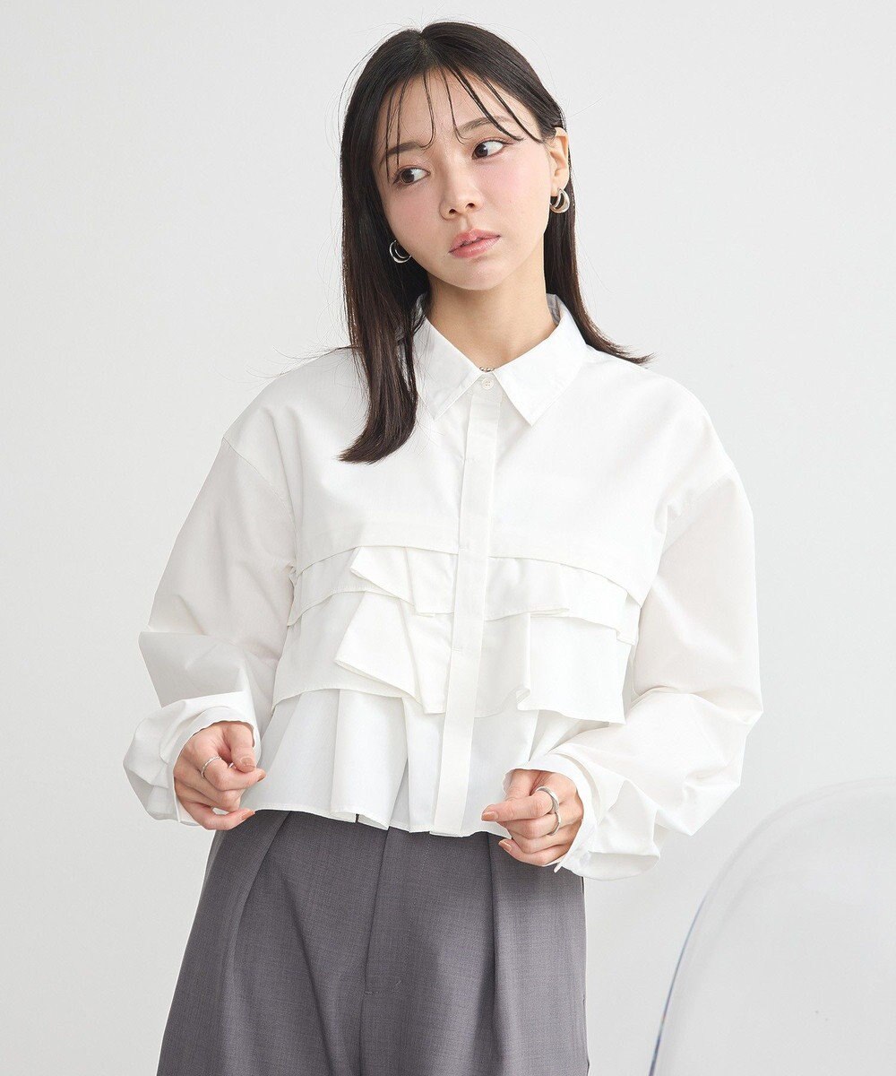 earth music&ecology ティアードショートシャツ 