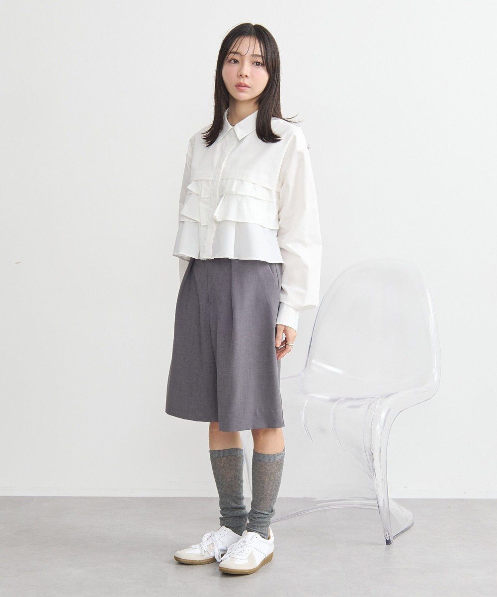 earth music&ecology ティアードショートシャツ 