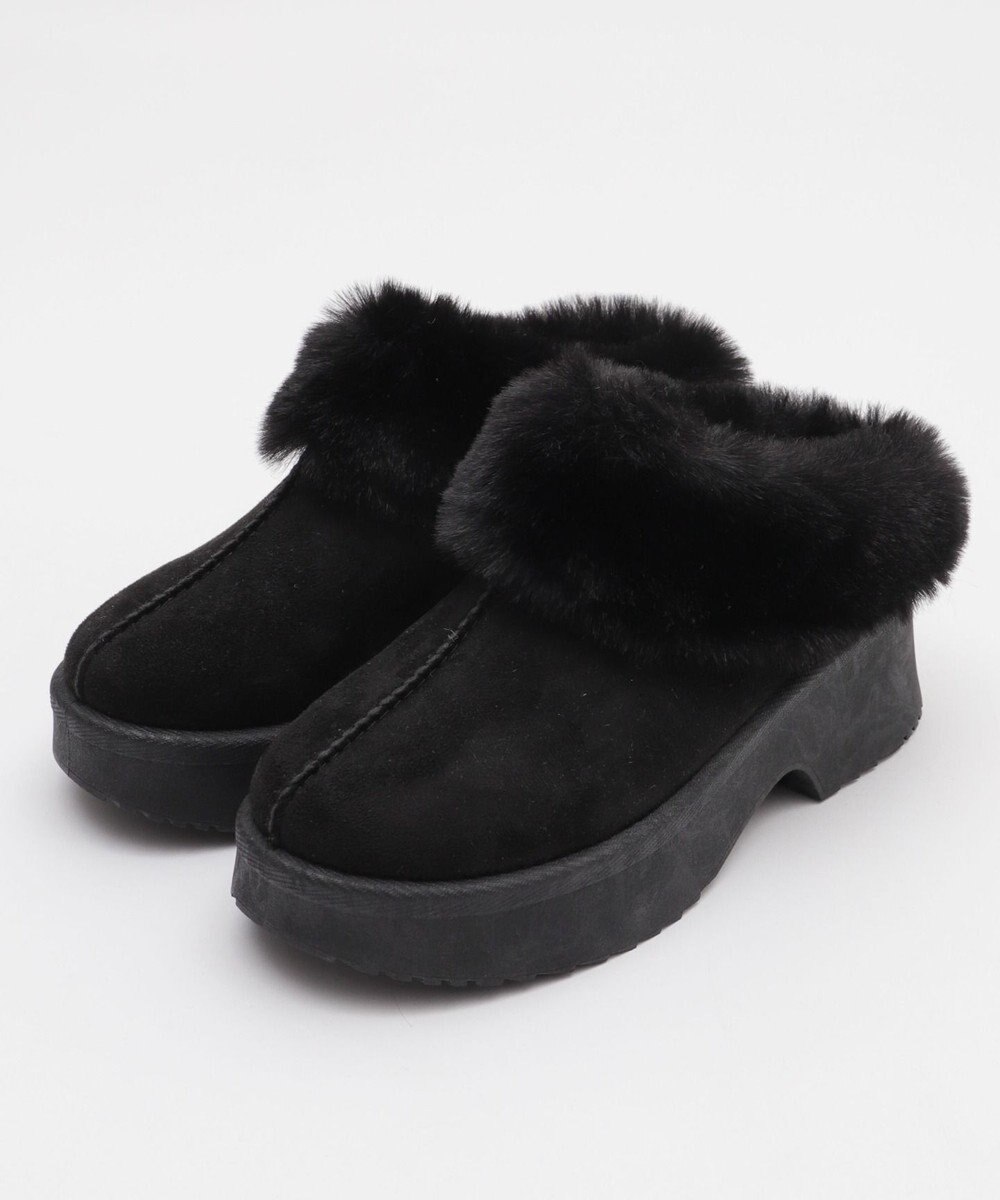 WEGO 【25年秋冬新作/あったかい】ムートンタッチサボ 