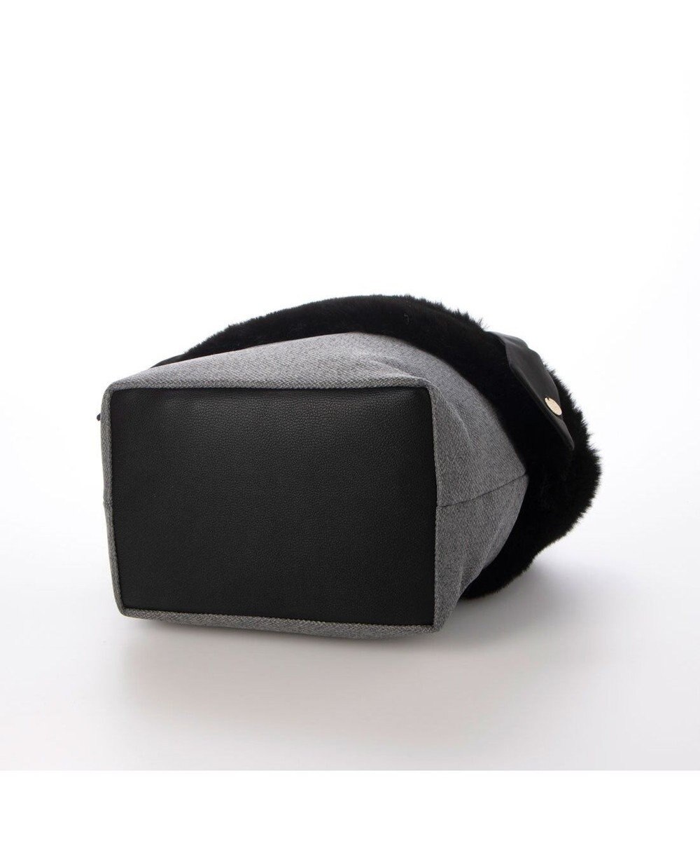 UNBILLION カシュカシュ cachecache / エコファーコンビリボントートバッグ 