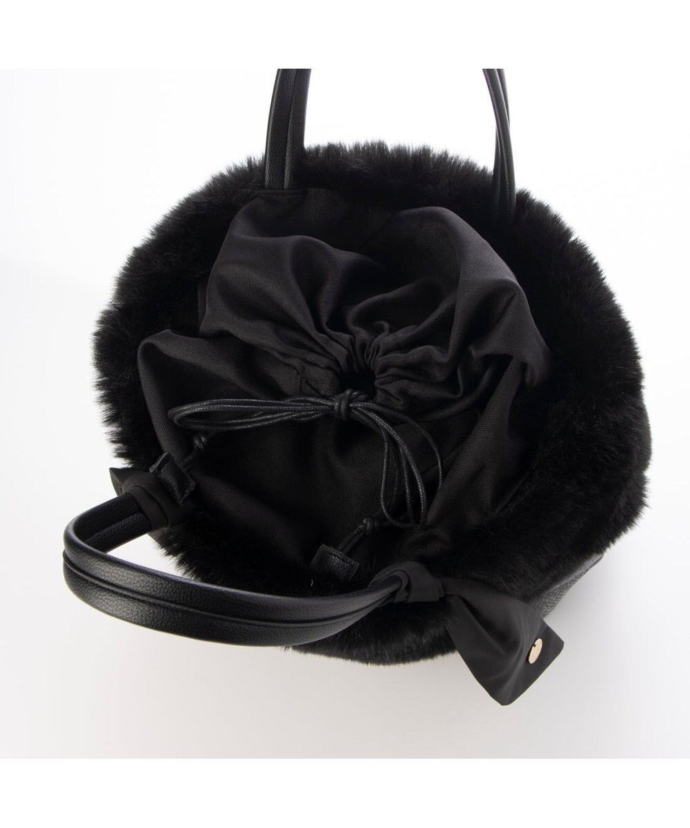 UNBILLION カシュカシュ cachecache / エコファーコンビリボントートバッグ 