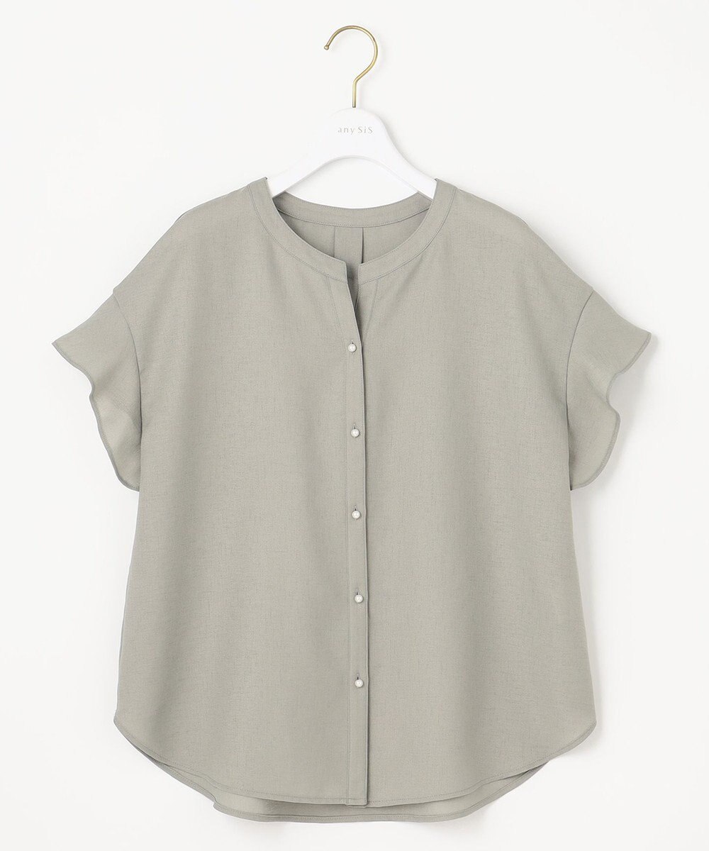 ANY SIS 【美人百花6月号掲載】スムージーポリエステル ブラウス 