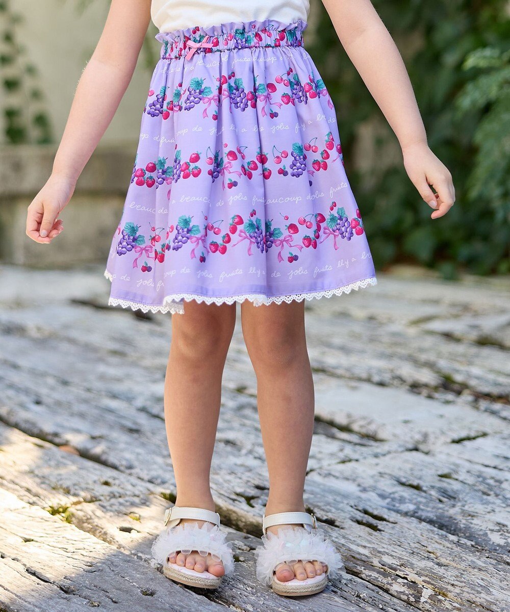 ANY KIDS 総柄フルーツ スカート 