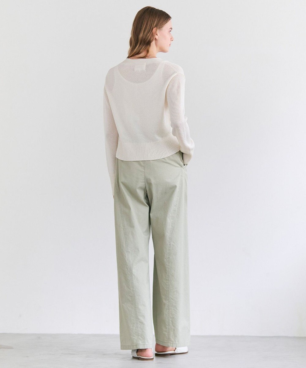 BEIGE， PREHNA / コットンツイル カービーシームワイドパンツ 