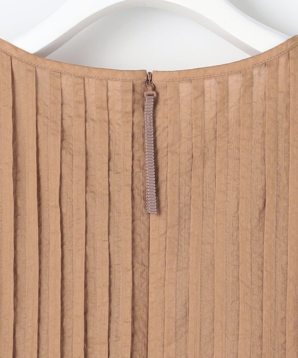 自由区 S 【涼やか】エアリーコットンリップピンタックフレンチスリーブ ブラウス 