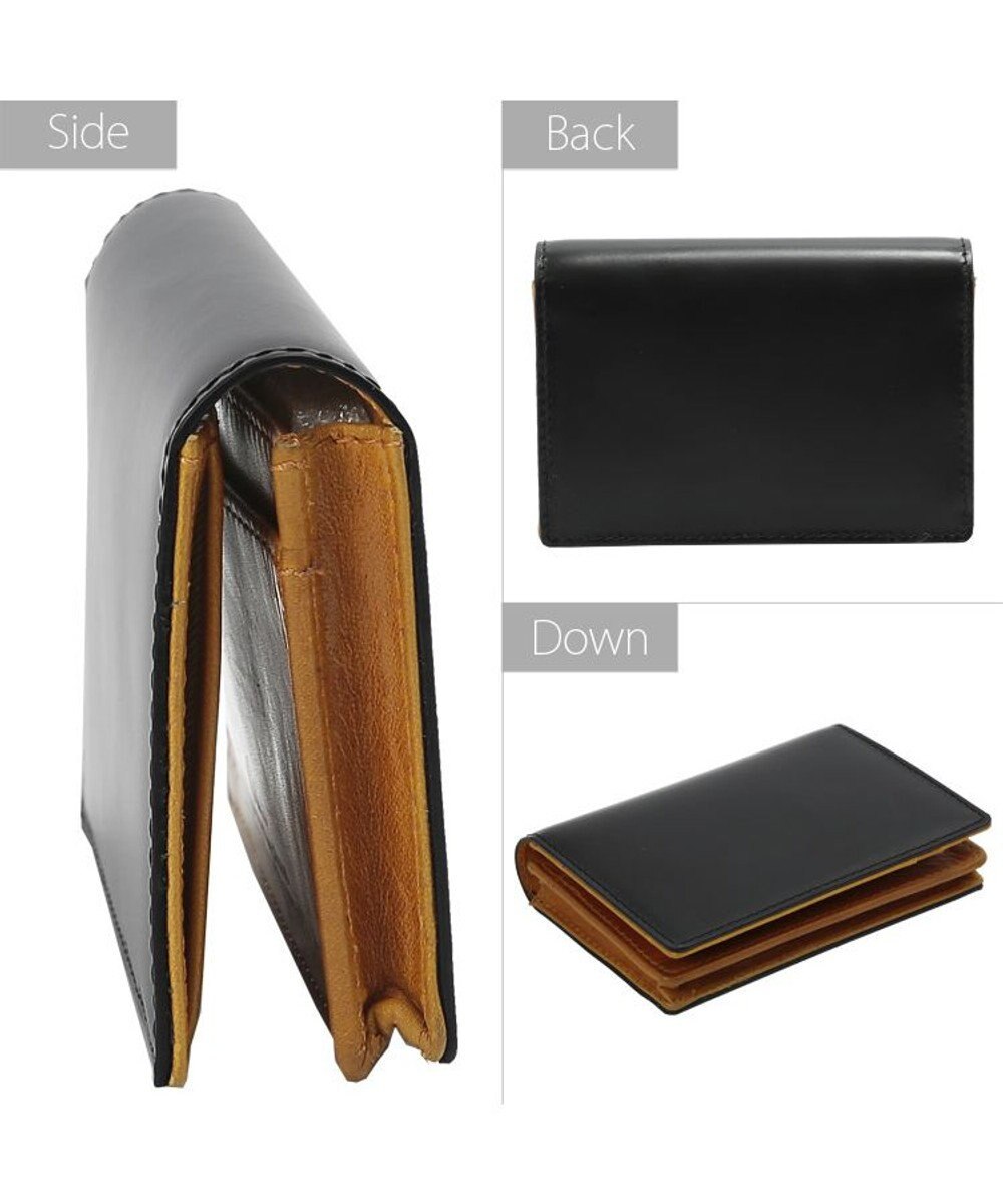 UNBILLION Otias コードバン調牛革バイカラーカードケース 