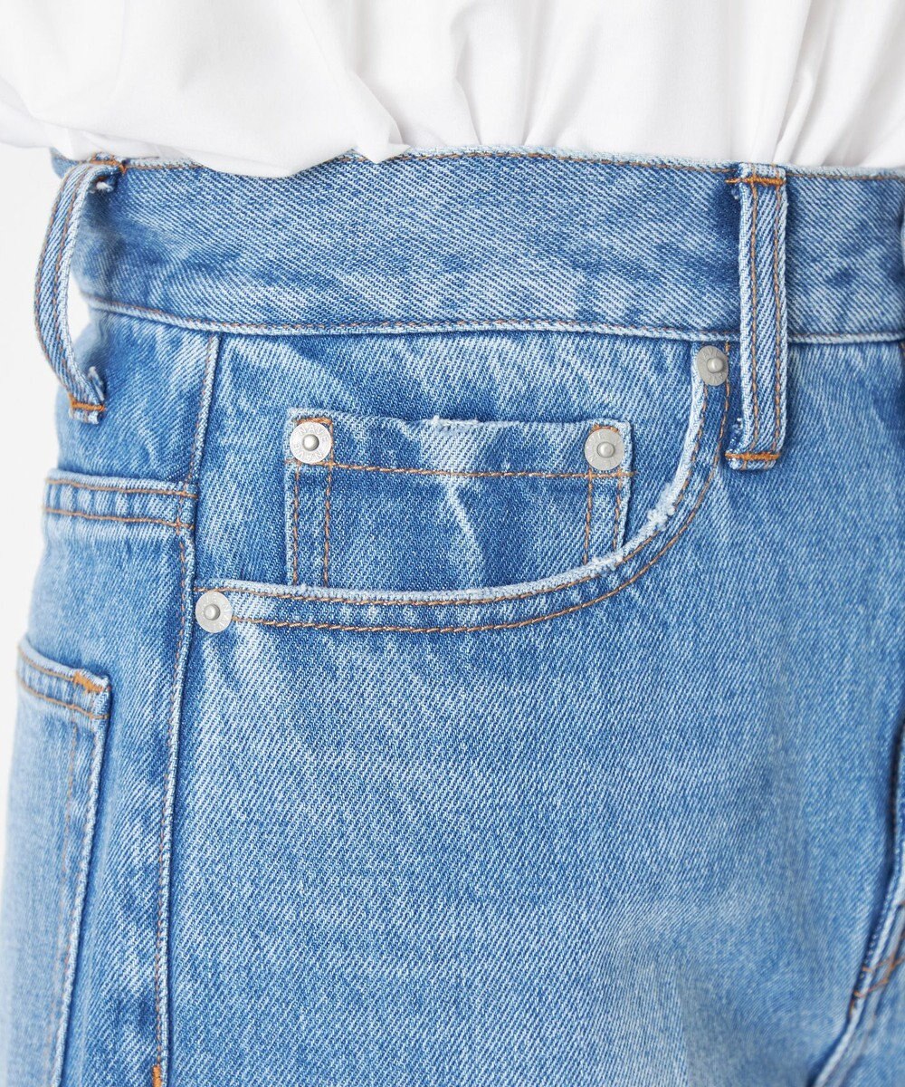 NAVE 【Nave　洗える】デニム センタープレスパンツ 