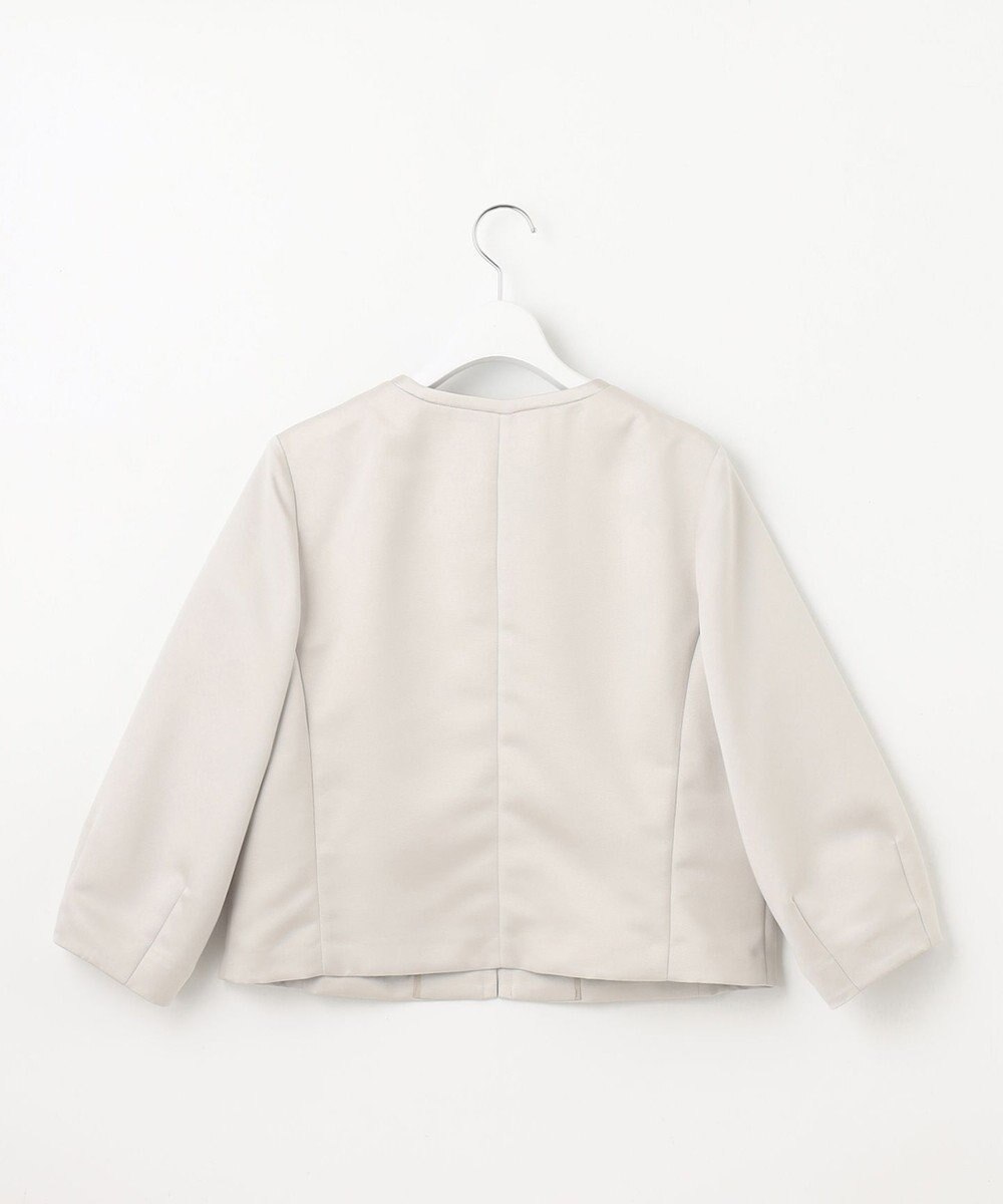 自由区 S 【洗える】グログランパフスリーブ ジャケット 