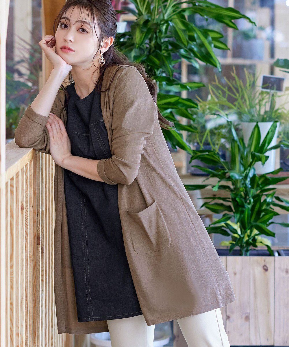 Tiaclasse 【洗える】デニムチュニックブラウス 