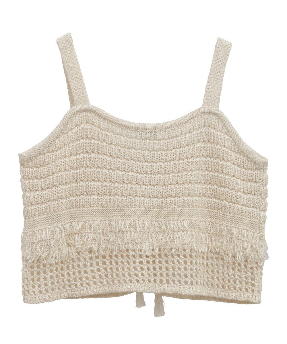 earth music&ecology フリンジニットビスチェ 