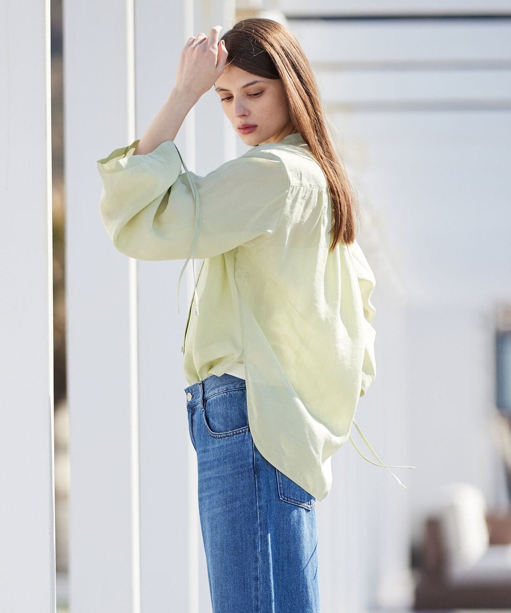 BEIGE， LILAC / シアーブラウス 