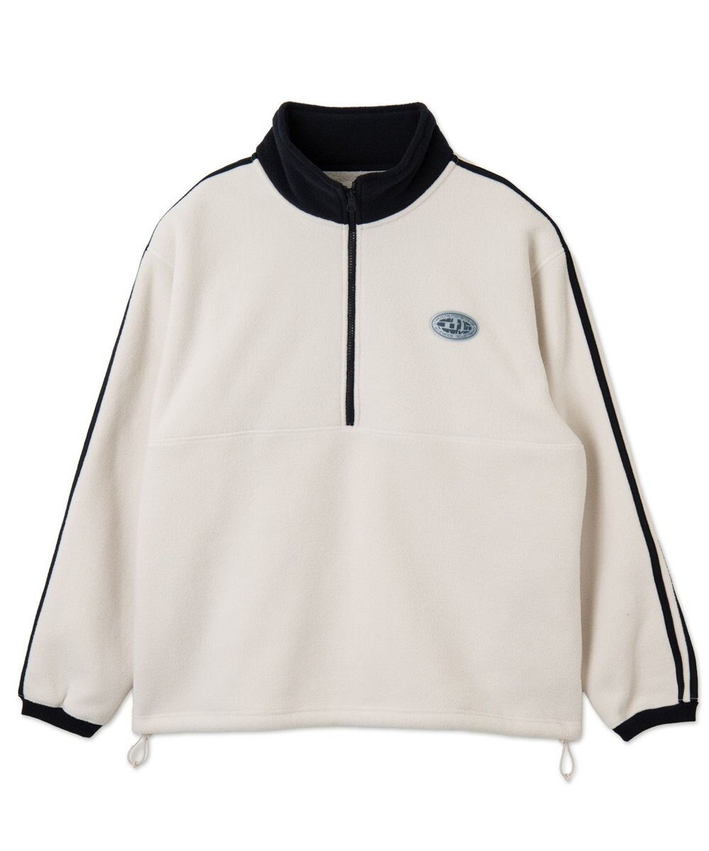 WEGO フリース　ワンポイントハーフZIPプルオーバー 