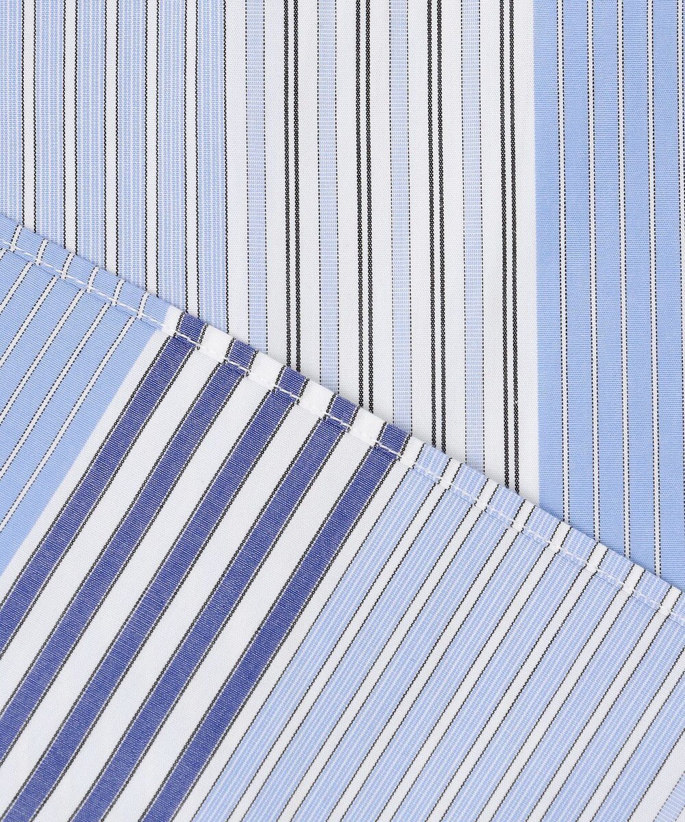 J.PRESS YORK STREET 【UNISEX】マルチストライプバンドカラー シャツ 