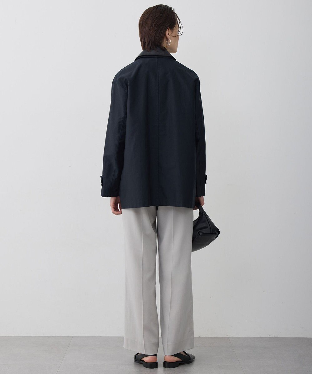 ICB L 【配色襟取り外し可能】ライトモールスキン キルトライナー付きバーンジャケット 