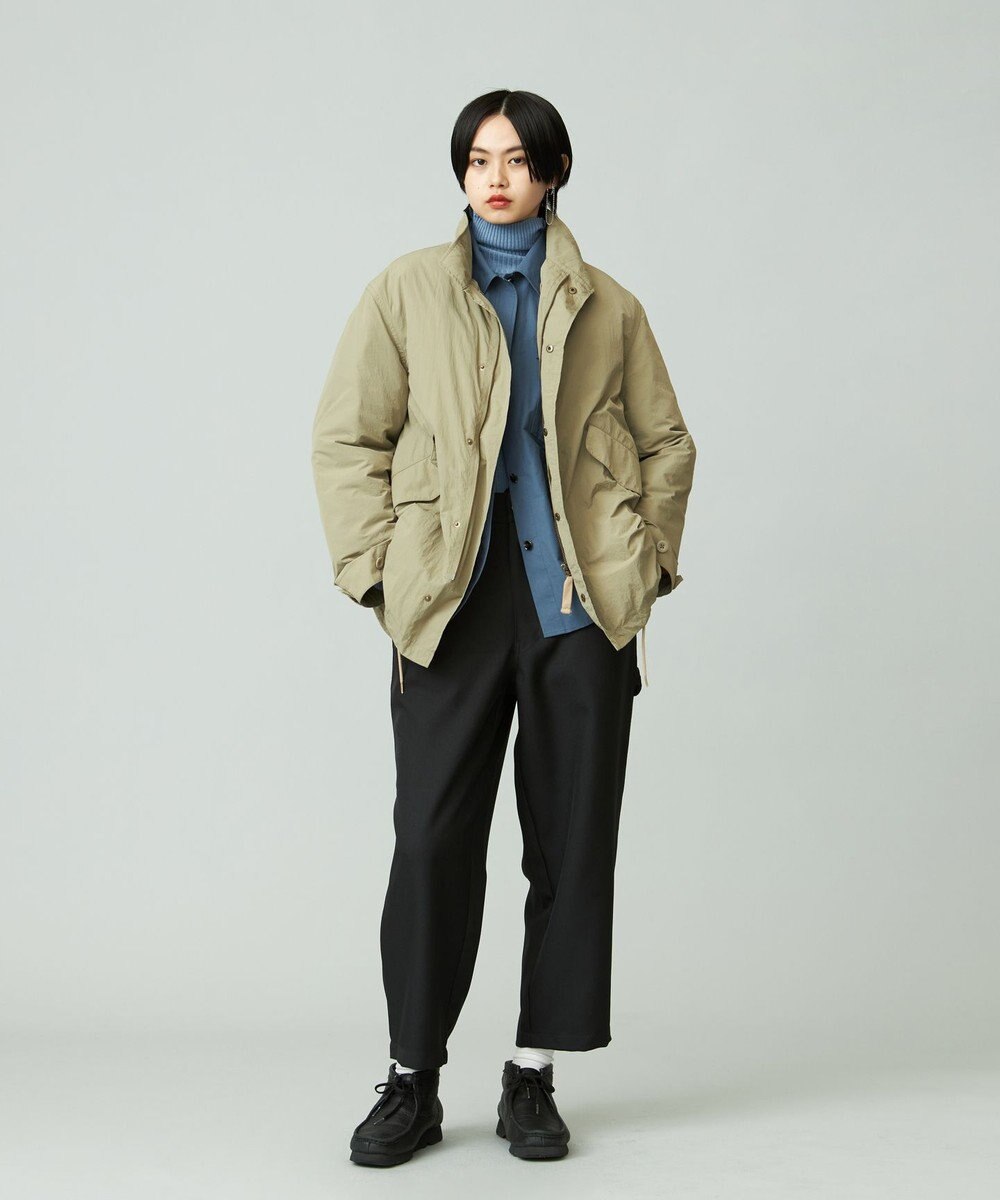 J.PRESS YORK STREET 【UNISEX】ナイロンワッシャーショートモッズコート 