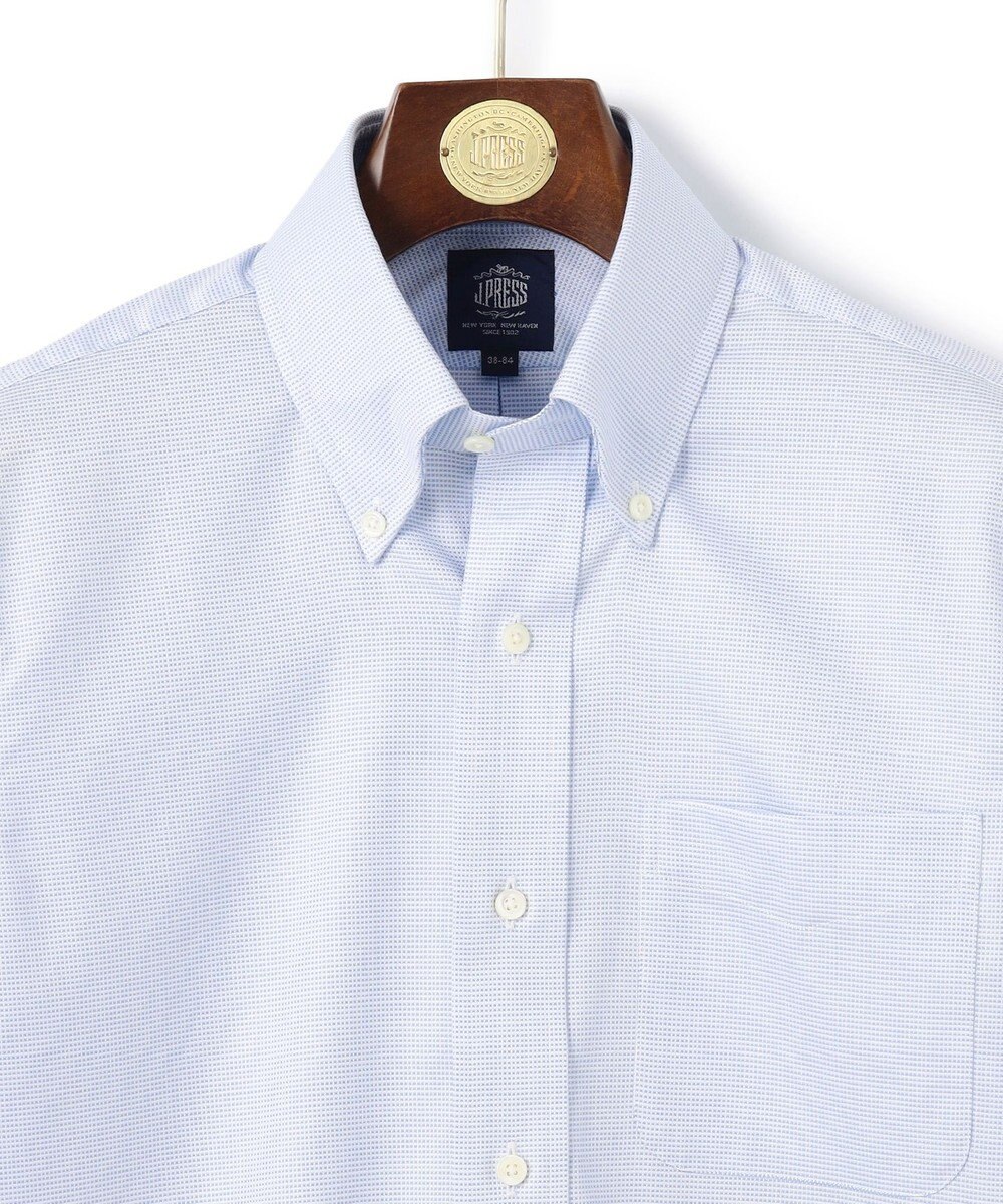 J.PRESS MEN 【PREMIUM PLEATS / 形態安定】ピンヘッド ドレスシャツ / B.D. 