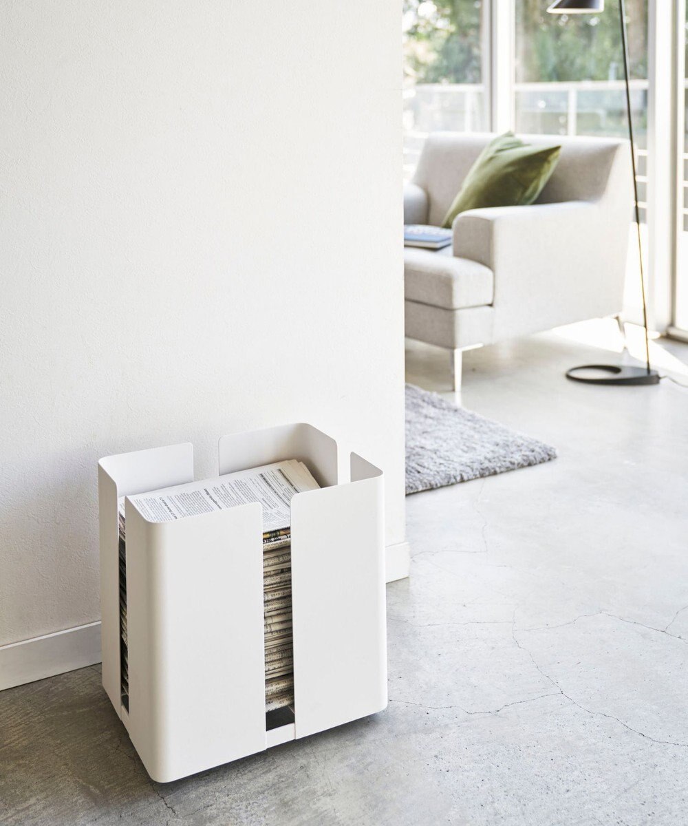 tower キャスター付きニューズラック タワー  ホワイト 