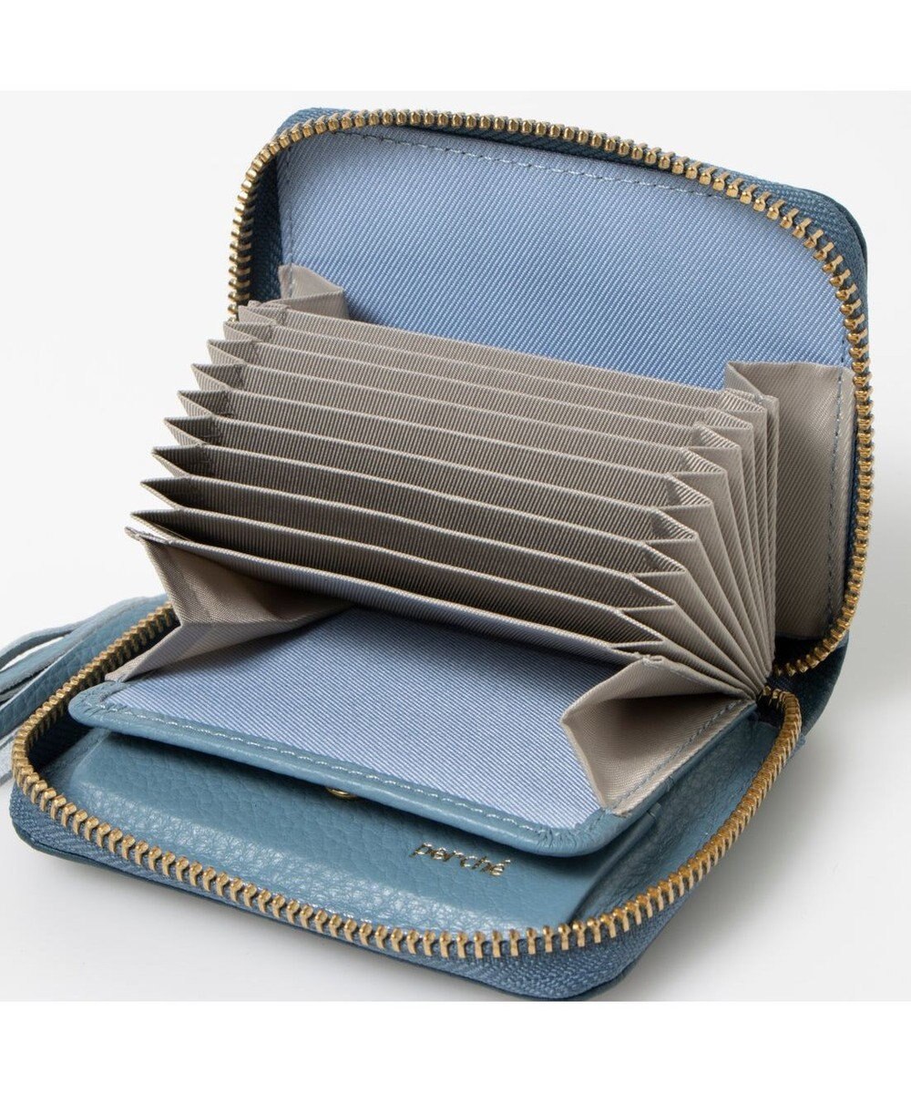 UNBILLION ペルケ perche / ドット型押し・ジャバラカードウォレット 