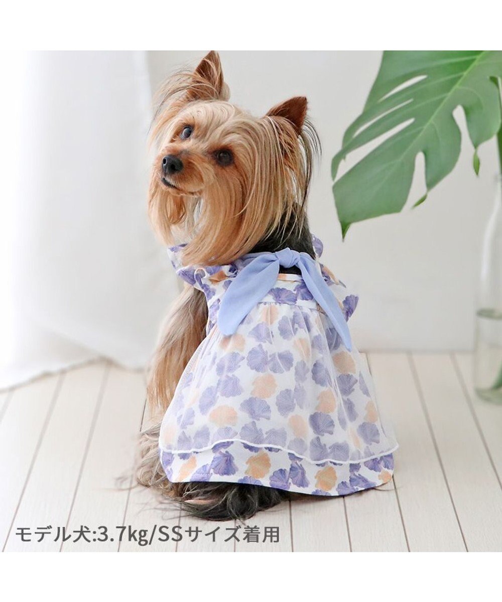 PET PARADISE ペットパラダイス エコメイド ワンピース 《貝柄 ブルー》 小型犬 