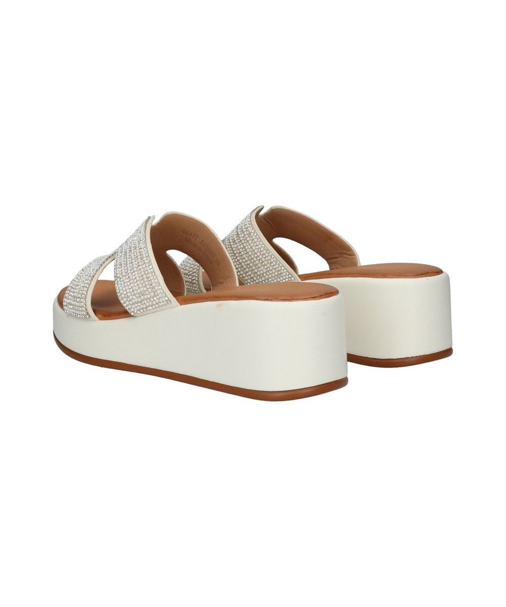 Bridget Birkin 【Bridget Birkin】サイドカットビジューウェッジミュールサンダル 