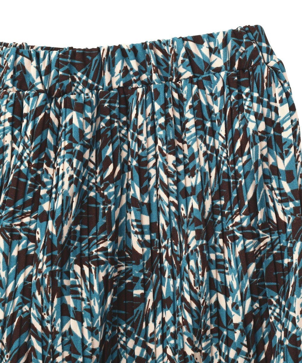 Green Parks セルフカットプリーツ柄パンツ 