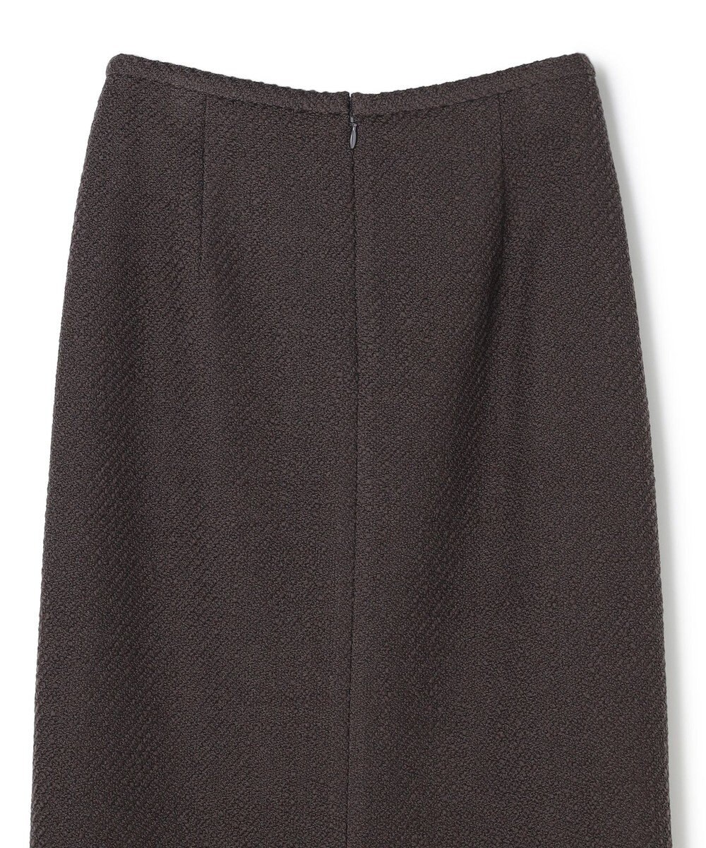 BEIGE， MULLIN / ウールツイードフロントベントスカート 