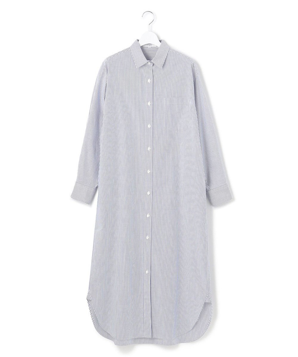 23区 【SLOW/一部店舗限定】コットンオックス シャツワンピース 