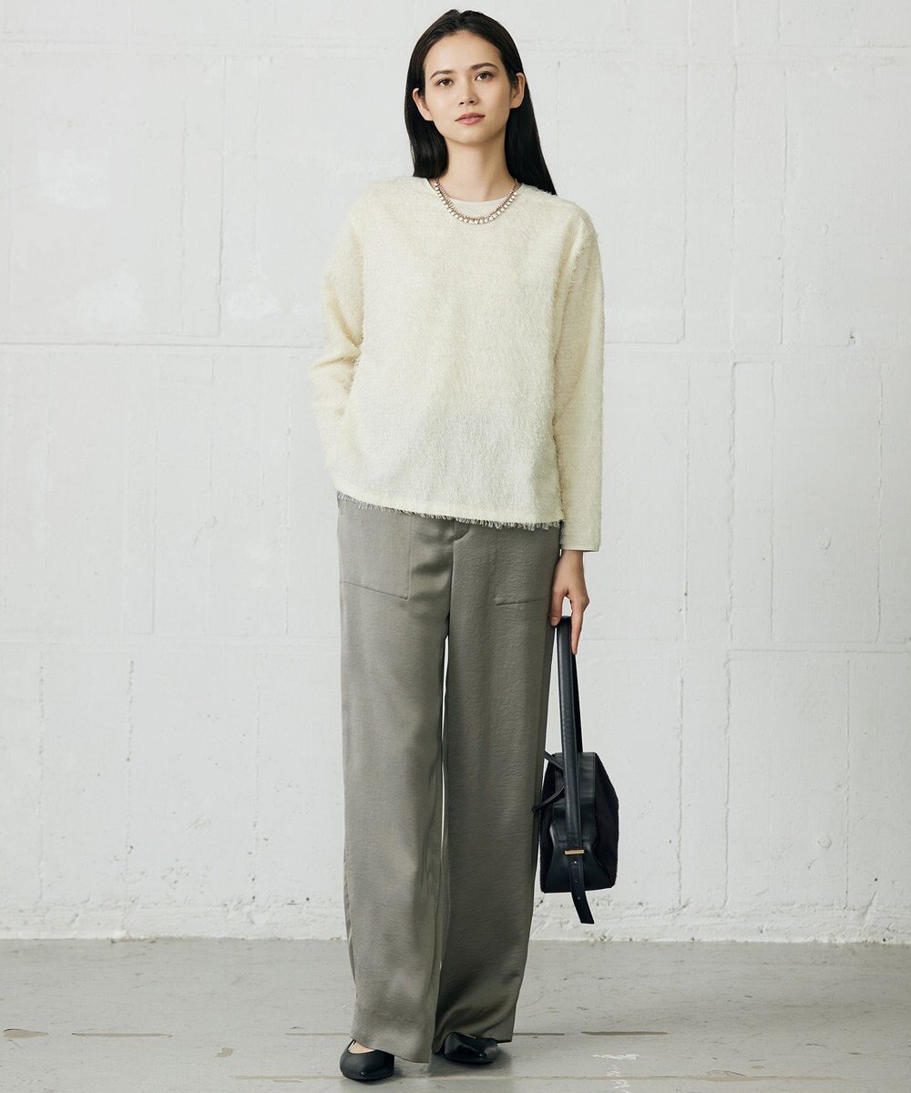 自由区 L 【カタログ掲載】ループカットジャカードプルオーバー ブラウス 