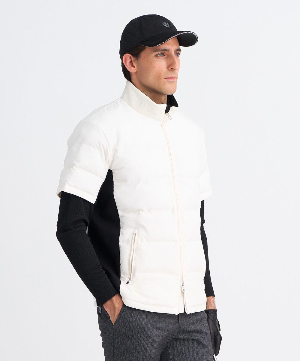 23区GOLF 【MEN】半袖パディングブルゾン 