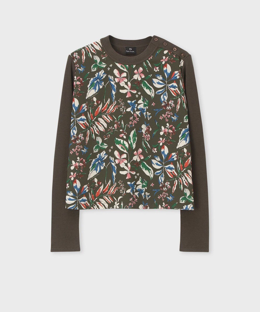 Paul Smith Number Floral プルオーバー コンビ ニット 