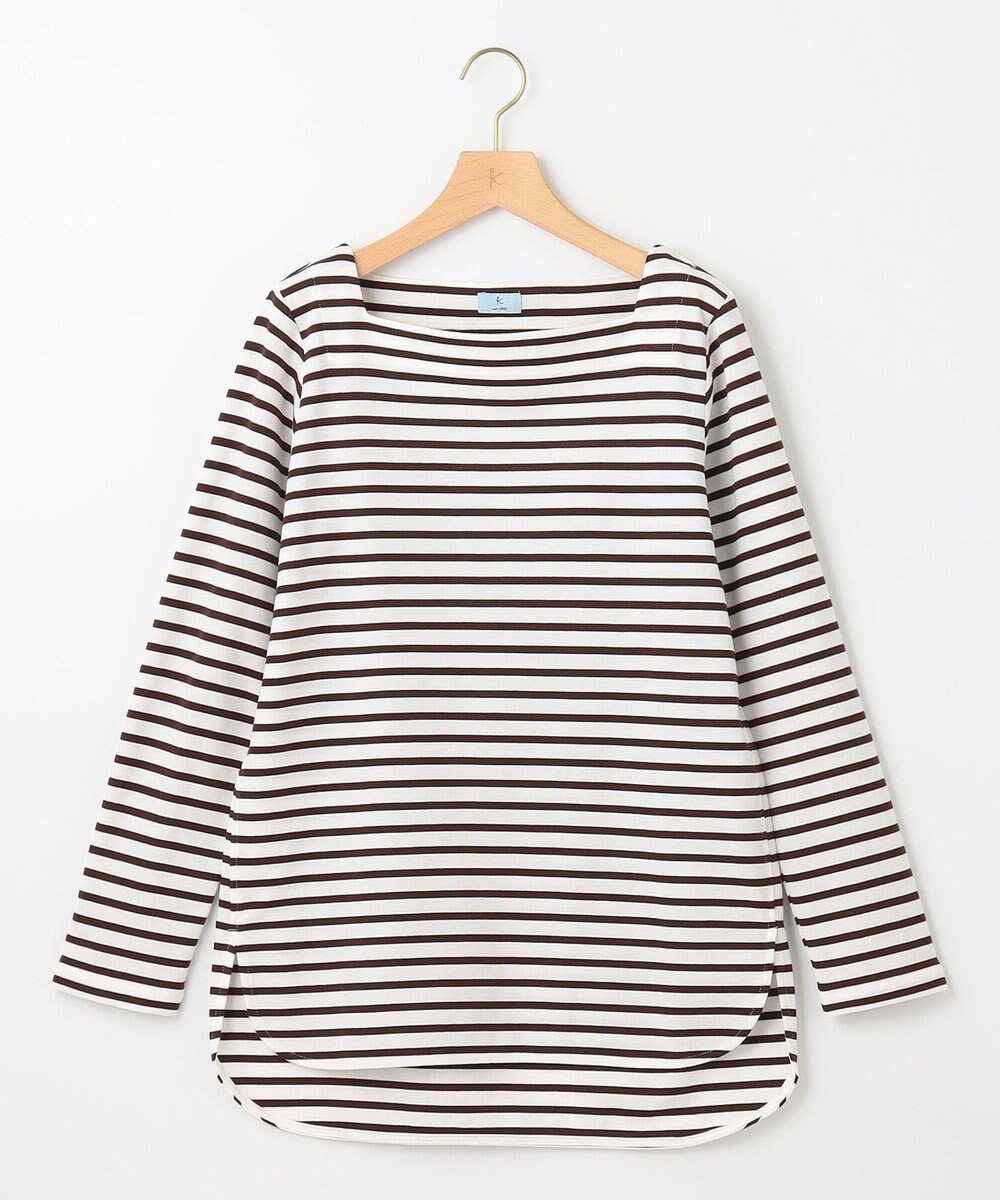 組曲 スクエアネックテール ロングＴシャツ 