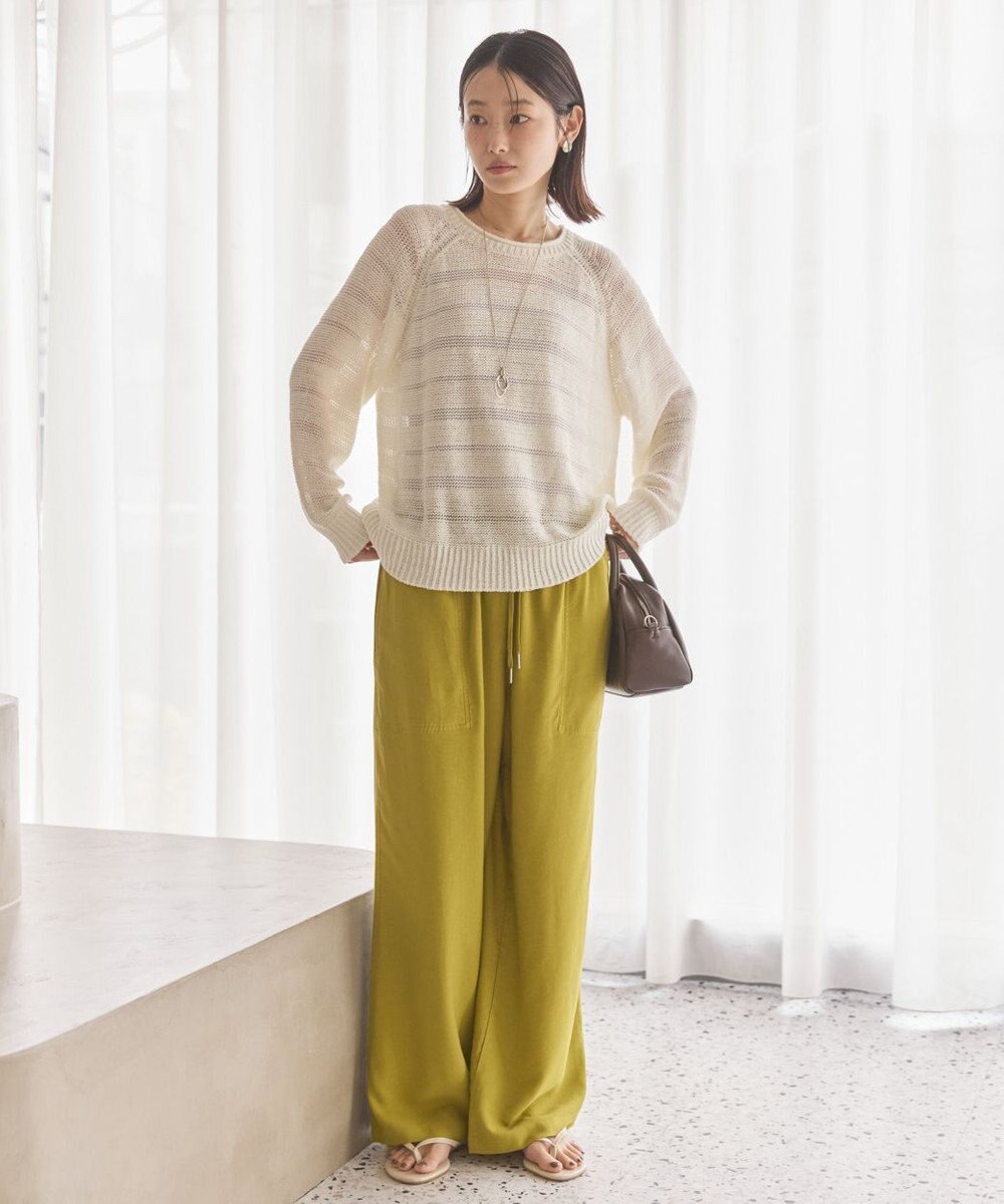 AMERICAN HOLIC 透かし編みニットプルオーバー 