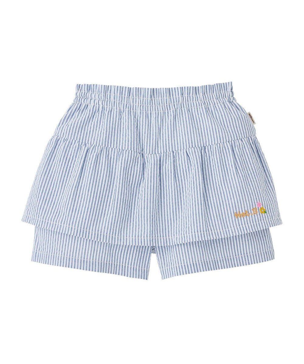 MIKI HOUSE HOT BISCUITS 【80-120cm】 ストライプ キュロットスカート 