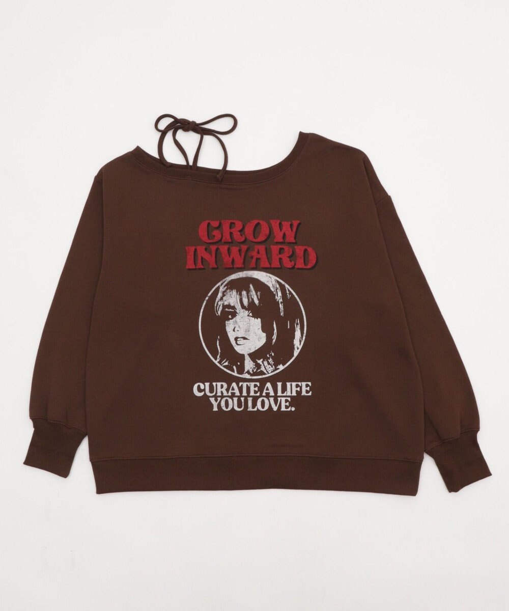 WEGO 【25年秋冬新作】2WAYグラフィックワンショルBIGスウェット 