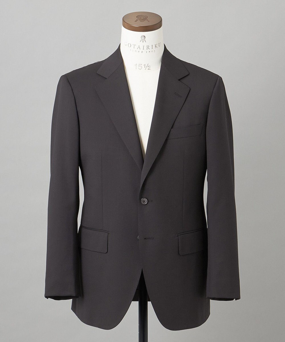 GOTAIRIKU リクルート/フレッシャー/成人式にもおすすめ【しわになりにくい/ストレッチ】ストレッチギャバジン スーツ_ブラック 