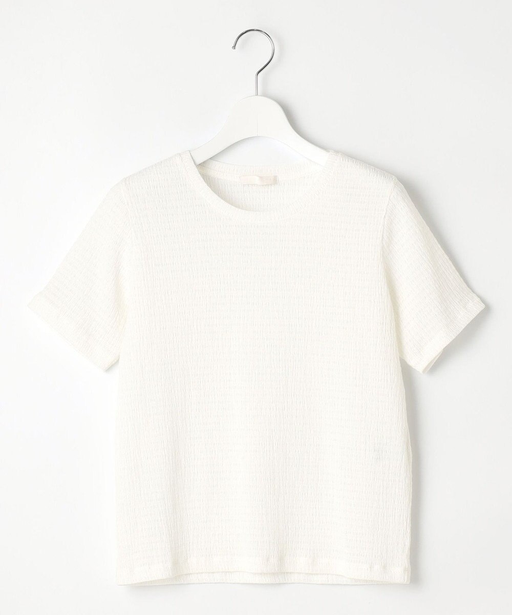 自由区 【洗える】シャーリングジャージー Tシャツ 