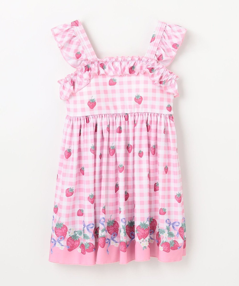ANY KIDS ギンガム×フルーツ ワンピース水着 