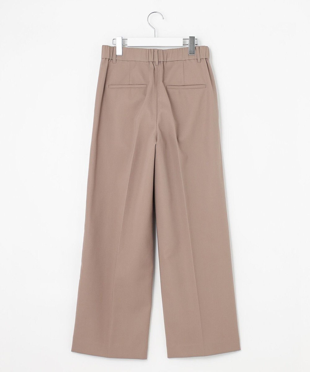 自由区 L 【洗える】コットンダブルクロスストレート パンツ 