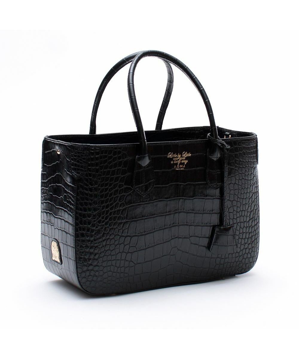 A.D.M.J. 【牛革】クロコダイル型押しトート32cm(Dカン付) 