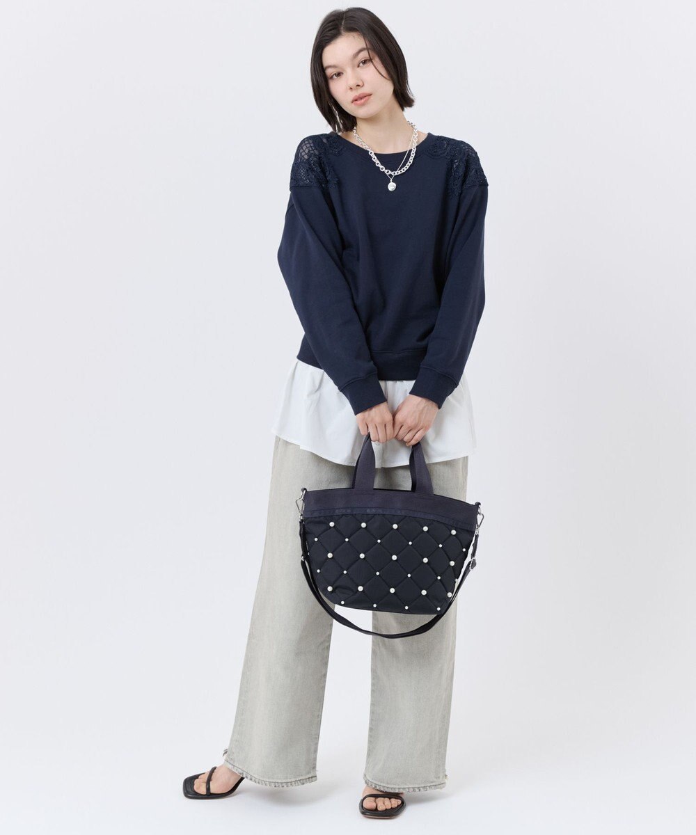 LeSportsac BUCKET TOTE W PEARLS/ディープシーパール 