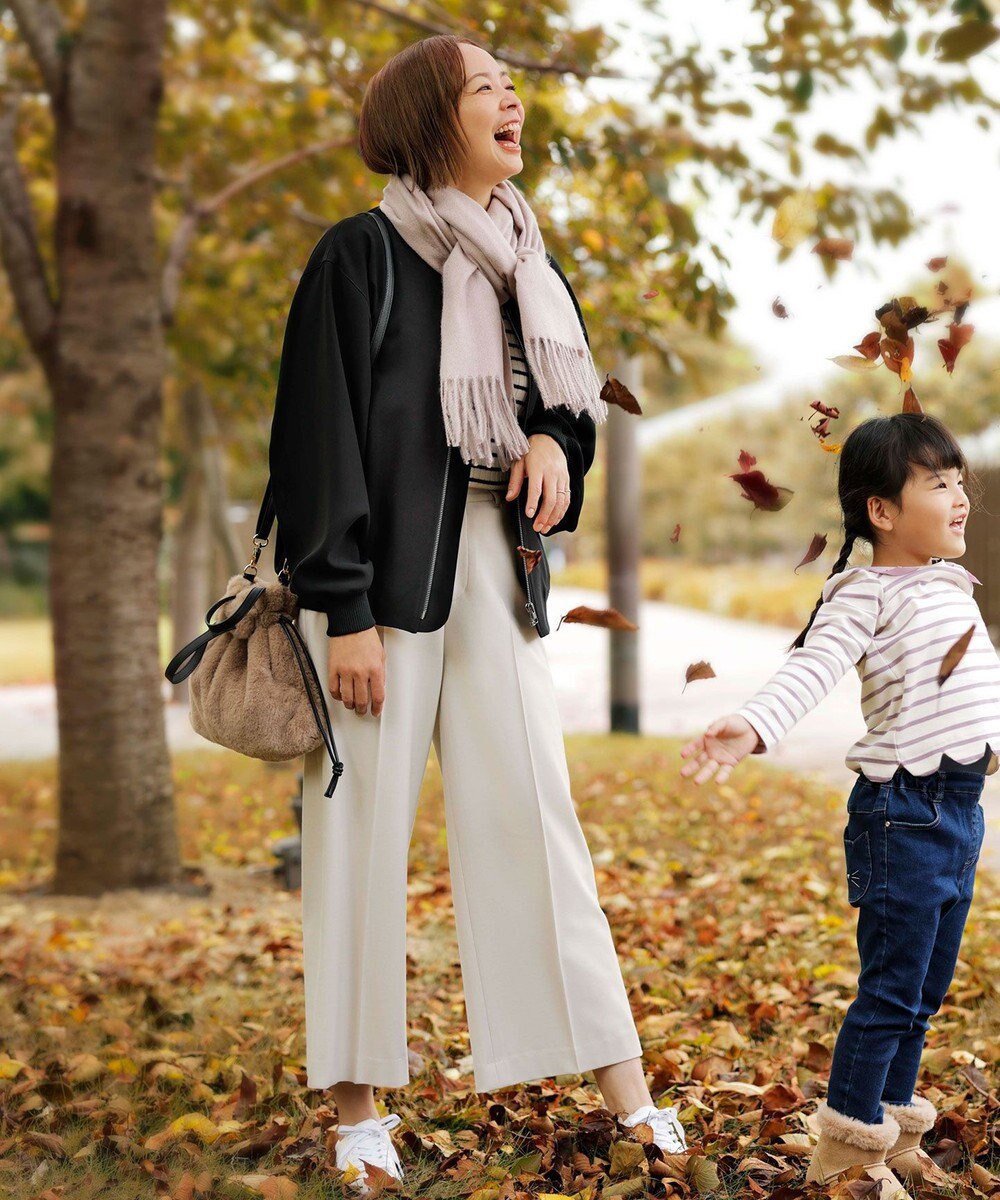 ANY SIS 【蓄熱効果】サーモトロン 2WAYストレッチ ワイドパンツ 