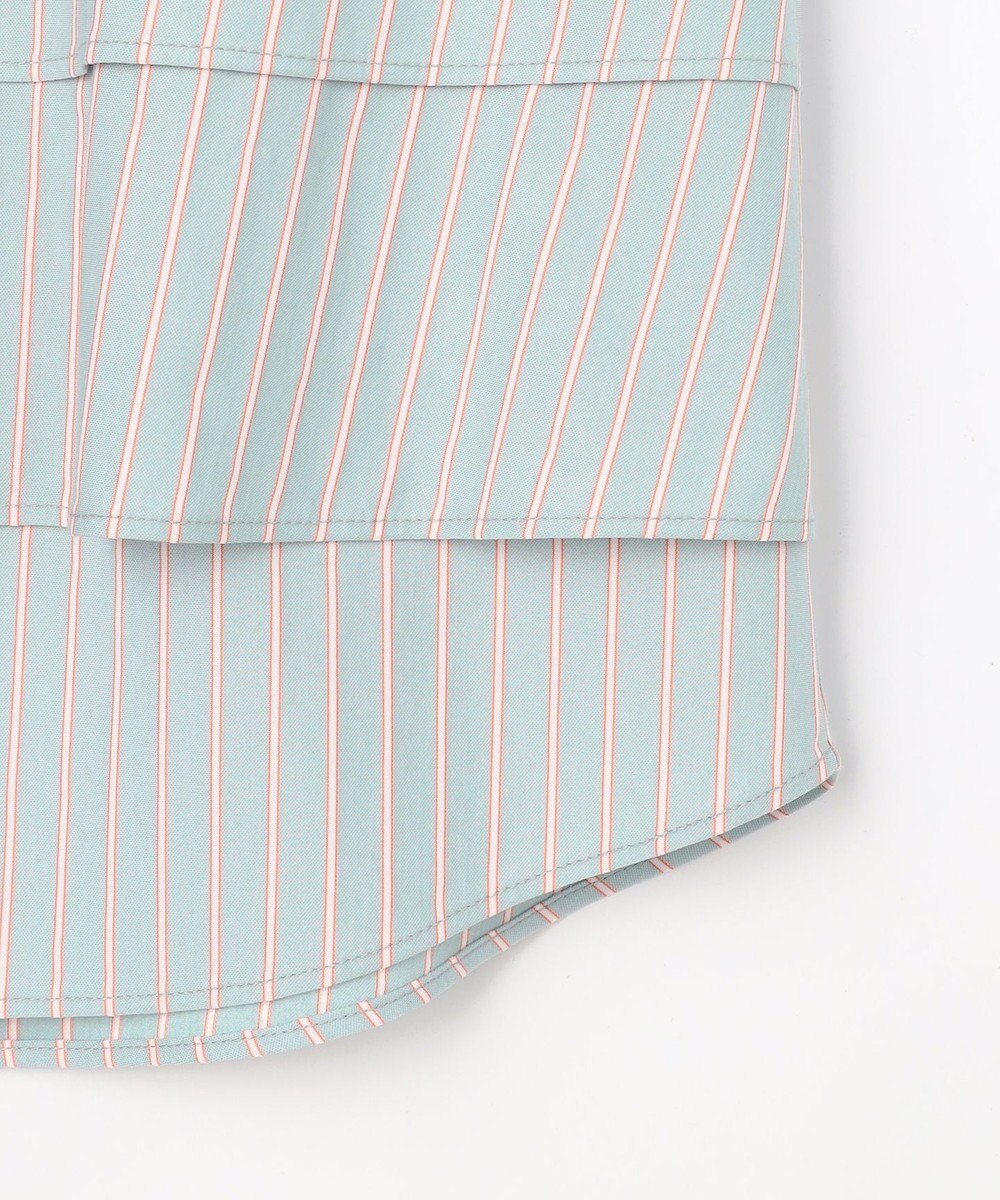 J.PRESS LADIES ストライプジャージー フリル カットソー 