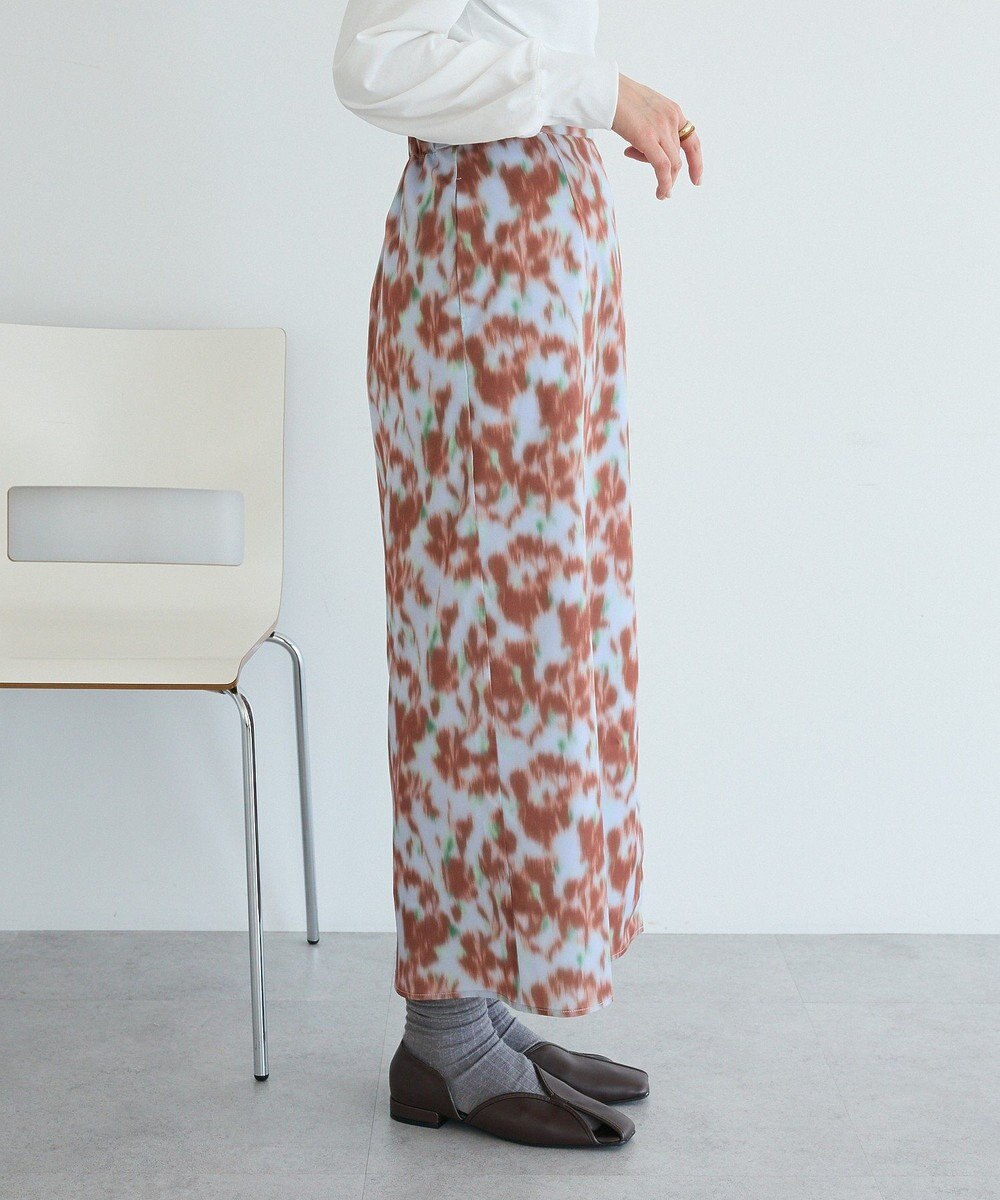 CRAFT STANDARD BOUTIQUE フラワープリントスリットロングスカート 