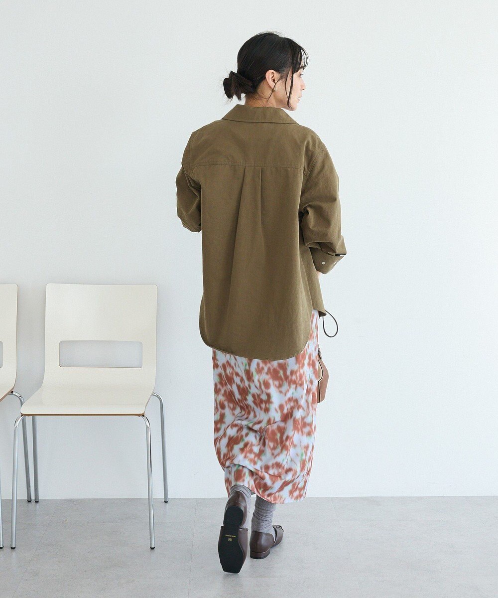 CRAFT STANDARD BOUTIQUE フラワープリントスリットロングスカート 