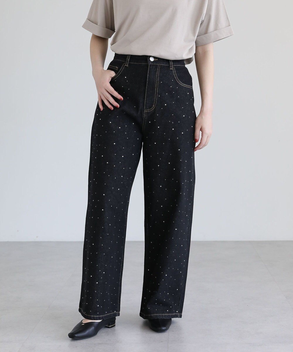 Green Parks ・ＥＬＥＮＣＡＲＥ　ＤＵＥ　ラインストーンデニム 