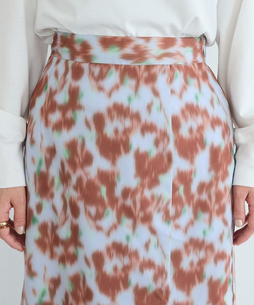 CRAFT STANDARD BOUTIQUE フラワープリントスリットロングスカート 